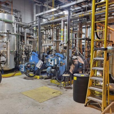 Commercial boiler room and industrial HVAC system installation in Edmonton